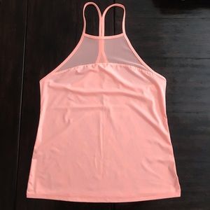 Coral Mesh Work Out Tennis Yoga Top